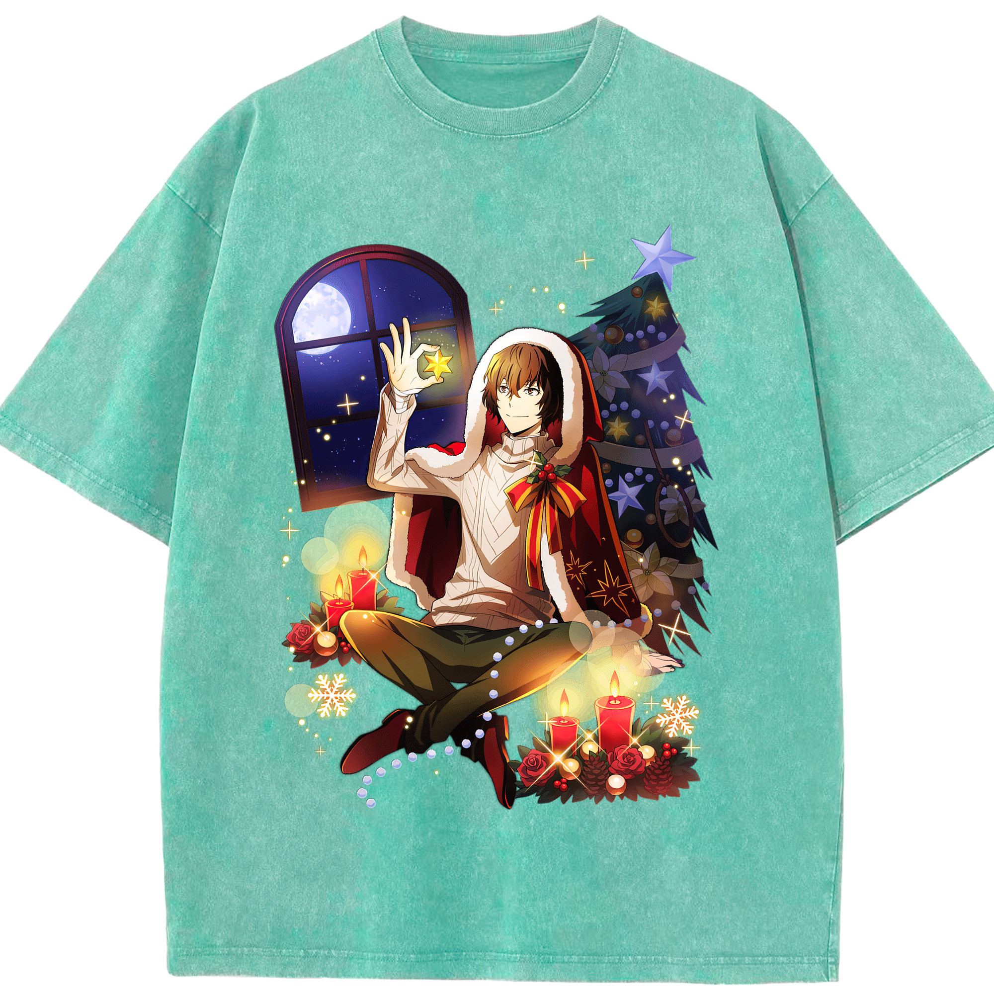 （画像用） 文豪ストレイドッグス Bungo Stray Dogs 綿100% ヴィンテージ風 半袖Tシャツ（フロントプリント）
